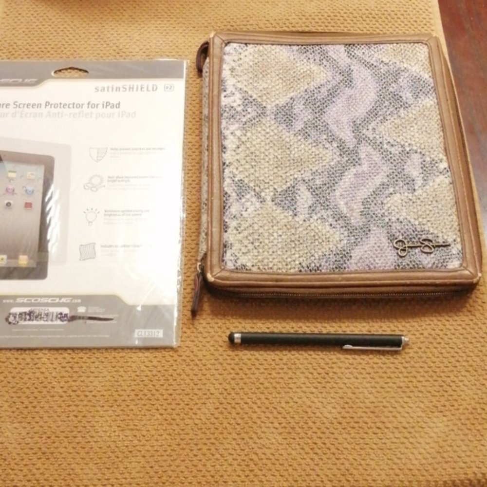 🖋 📱 IPad 2&3 case, NWTscreen protector + stylys